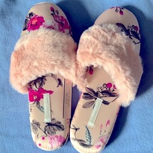 NWT VS satin slippers
